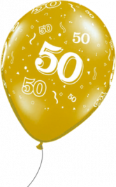 disco dj verjaardagsfeest 50jaar ballon