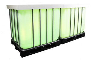 Groene led dj booth van IBC: Is groen helemaal jouwe favoriete kleur? Tja, dan kan je hier niet om heen!