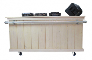 steigerhout dj booth